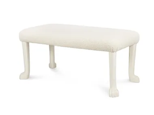 GATOR - Upholstered fabric bench with plaster legs _ JOSÉ LEITE DE CASTRO